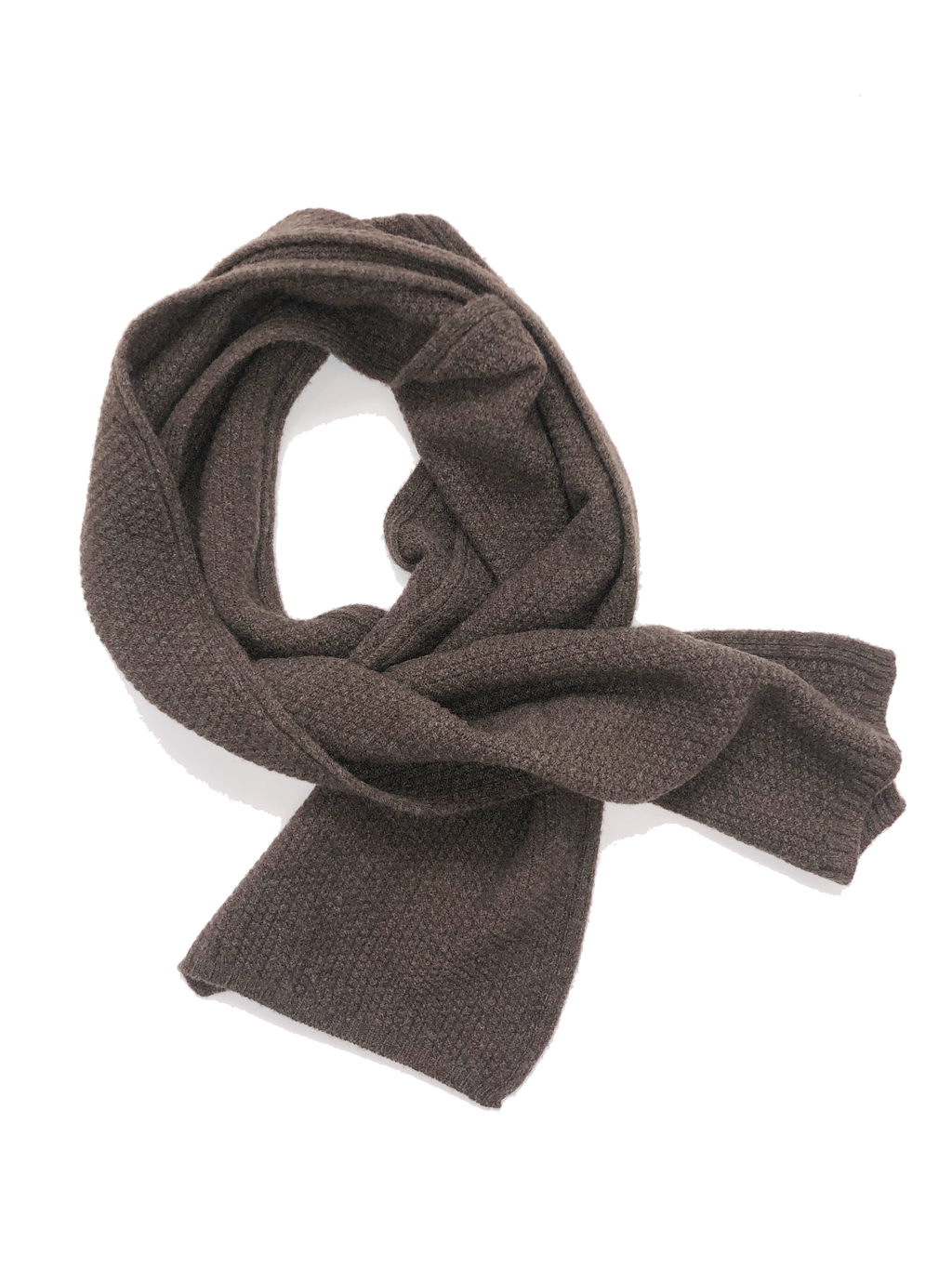 Knitted Scarf - Chocolate